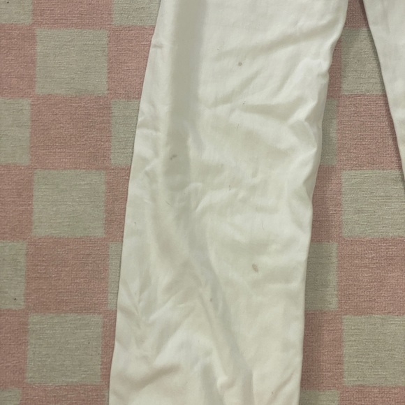 REFORMATION STRAIGHT LEG WHITE JEANS: size 25 - Picture 5 of 5